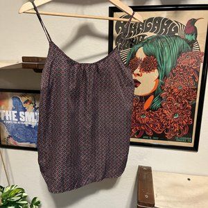 Navy tank top blouse